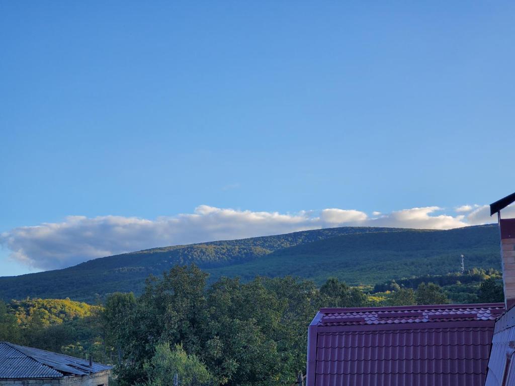 Nespecifikovaný výhled na hory nebo výhled na hory při pohledu z penzionu