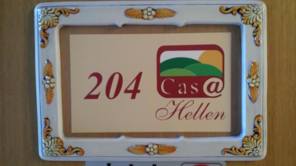 Certifikát, hodnocení, plakát nebo jiný dokument vystavený v ubytování Casa Hellen