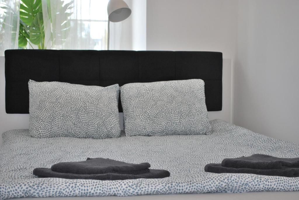 Postel nebo postele na pokoji v ubytování Baron Apartments Orientarium,Aquapark Fala & Park