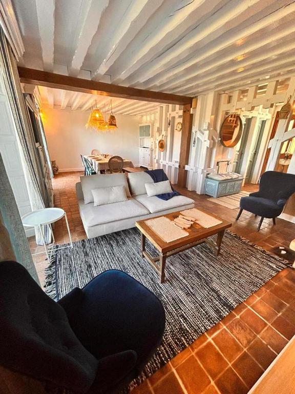 Posezení v ubytování Gîte Gilles