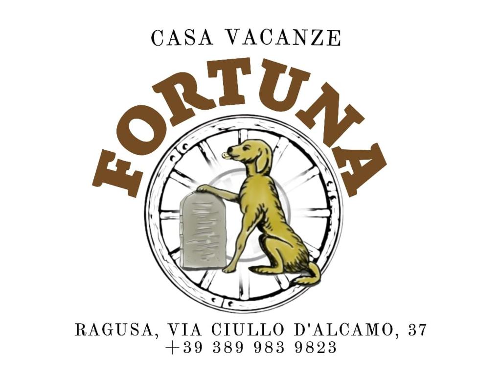 ラグーザにあるAffitti brevi "Max FORTUNA"のオウムの入ったレストランのロゴ