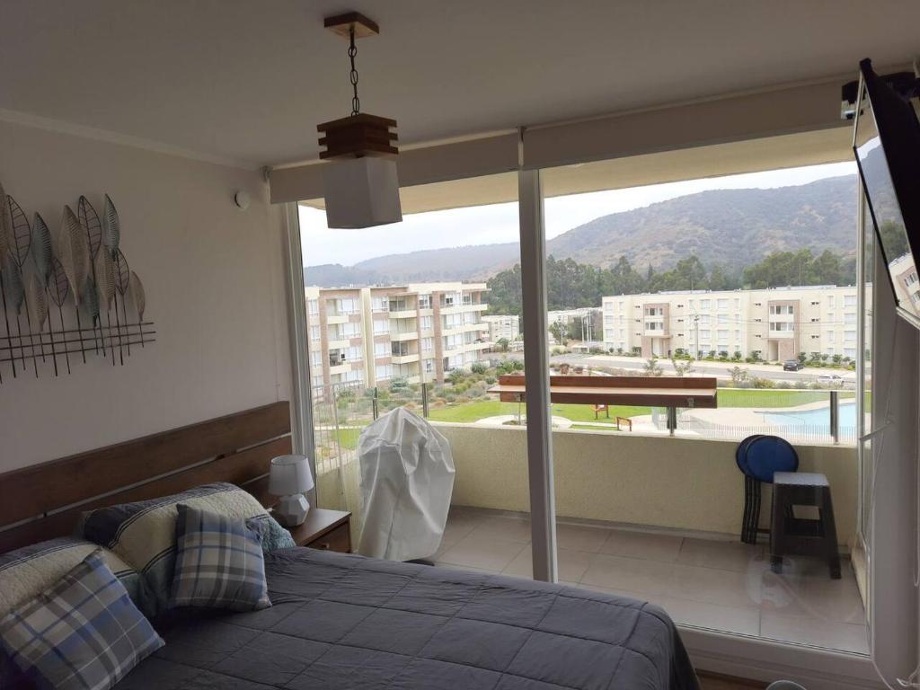 Nespecifikovaný výhled na hory nebo výhled na hory při pohledu z apartmánu