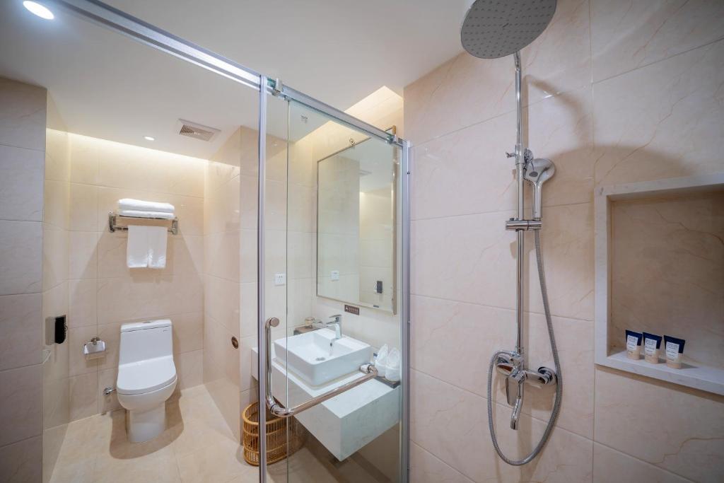 Koupelna v ubytování White Swan Guest House