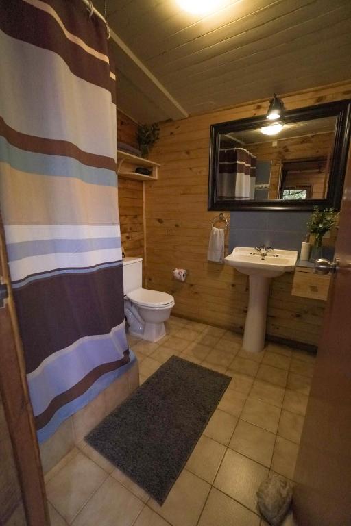 Baðherbergi á El Rincon Eco Hotel
