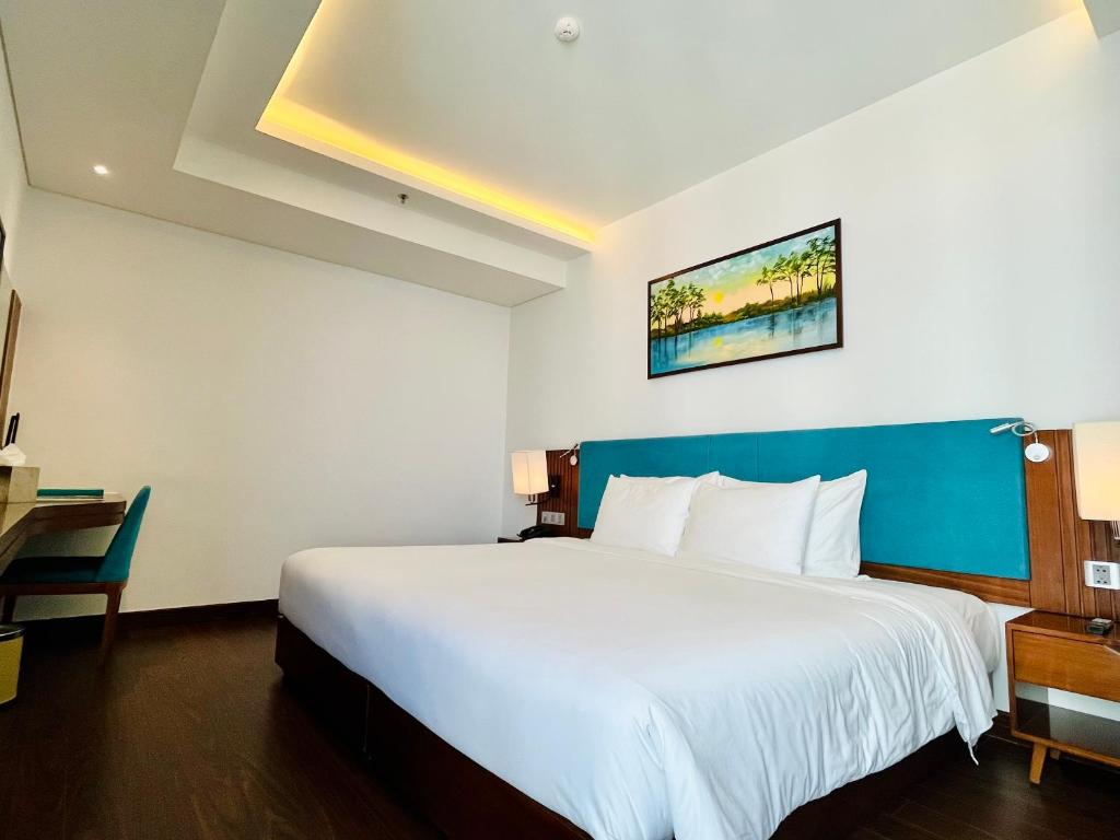 Phòng Deluxe 2 Giường Đơn Nhìn ra Một góc Biển