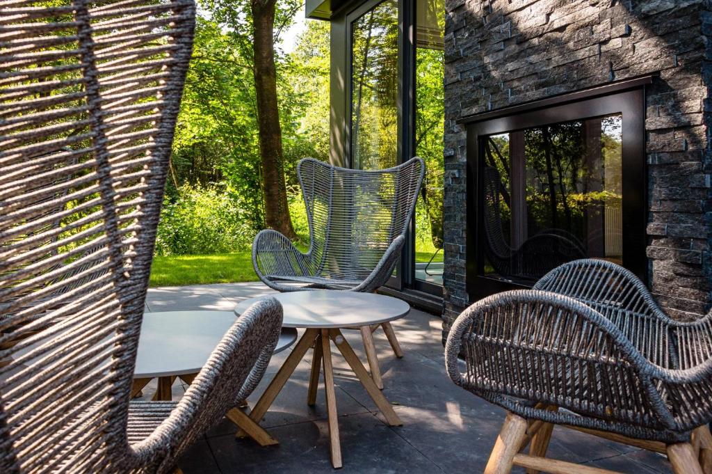 Zahrada ubytování Mooi Twente Lodges - privé Spa en sauna