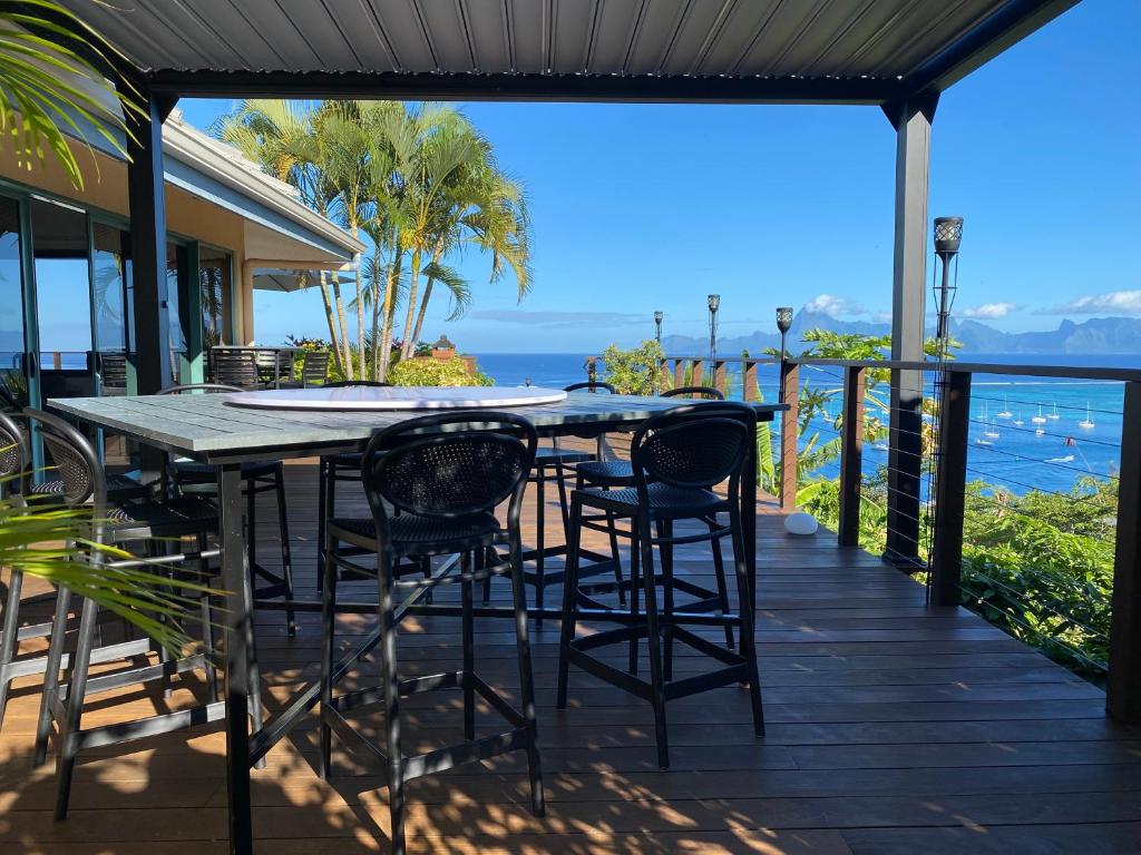 Temanahau Lodge Villa vue océan et Moorea - photo 7 - Tahiti, Polynésie