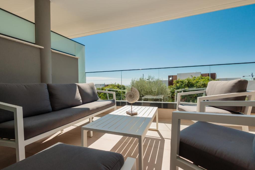 Część wypoczynkowa w obiekcie Magnificent apartment, close to the beach, in Estepona
