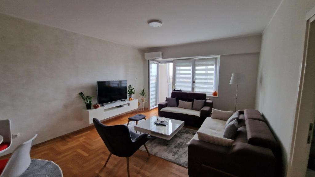 Posezení v ubytování Lux Apartman Ava