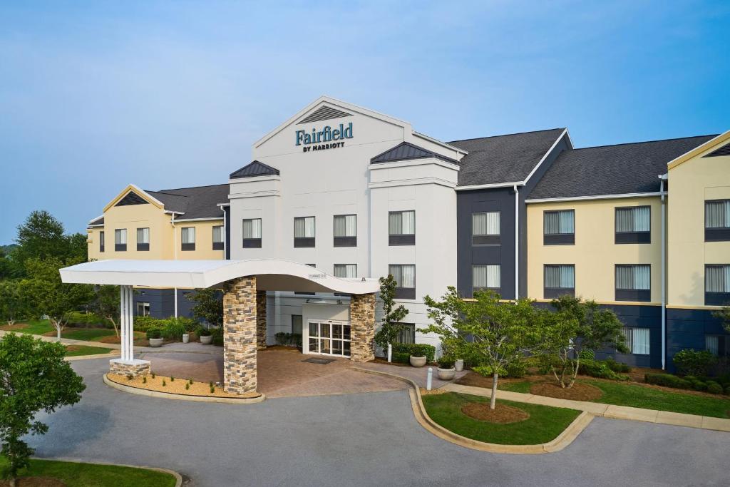 a rendering of a hotel with a parking lot at Fairfield Inn & Suites Auburn Opelika in Opelika