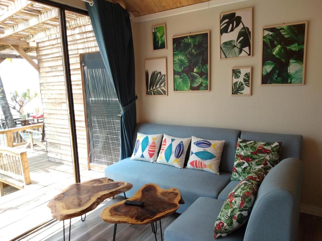 Phú Huy Homestay - Sala Familiar Con Vista Al Mar Lateral
