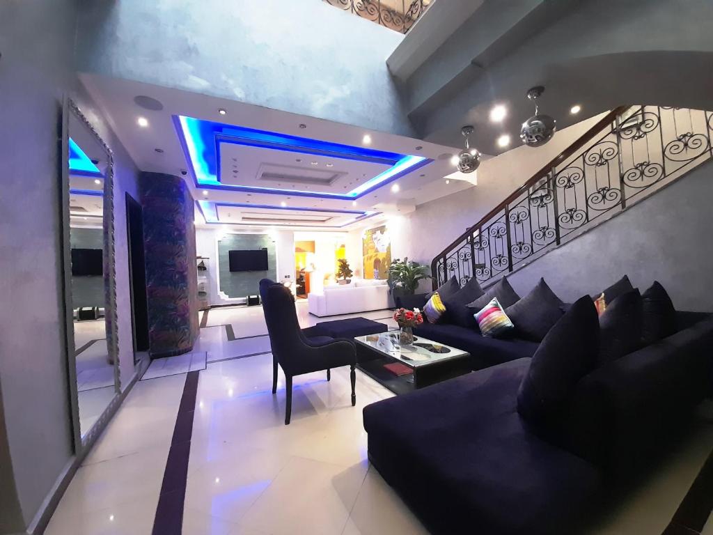 Oleskelutila majoituspaikassa Balcon Bleu