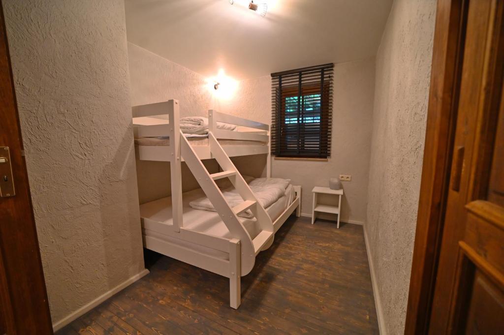 Postel nebo postele na pokoji v ubytování Gite Kleine Beer