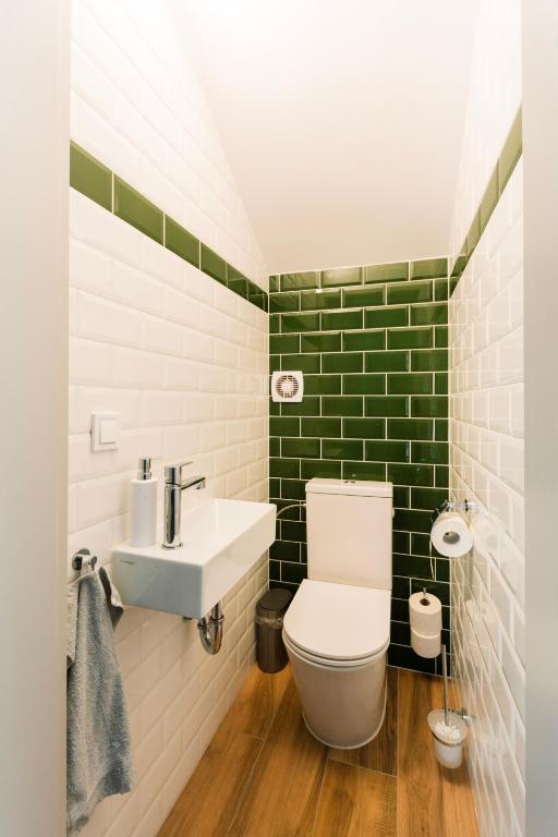 Koupelna v ubytování Hársliget Apartman