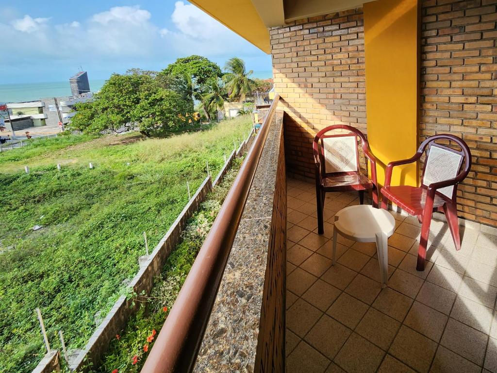 Uma varanda ou terraço em Pizzato Praia Hotel