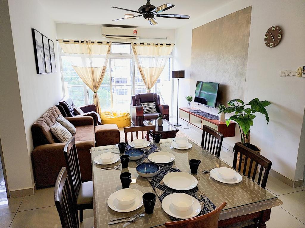 Posezení v ubytování Dwiputra Residence Presint 15 PutraJAYA