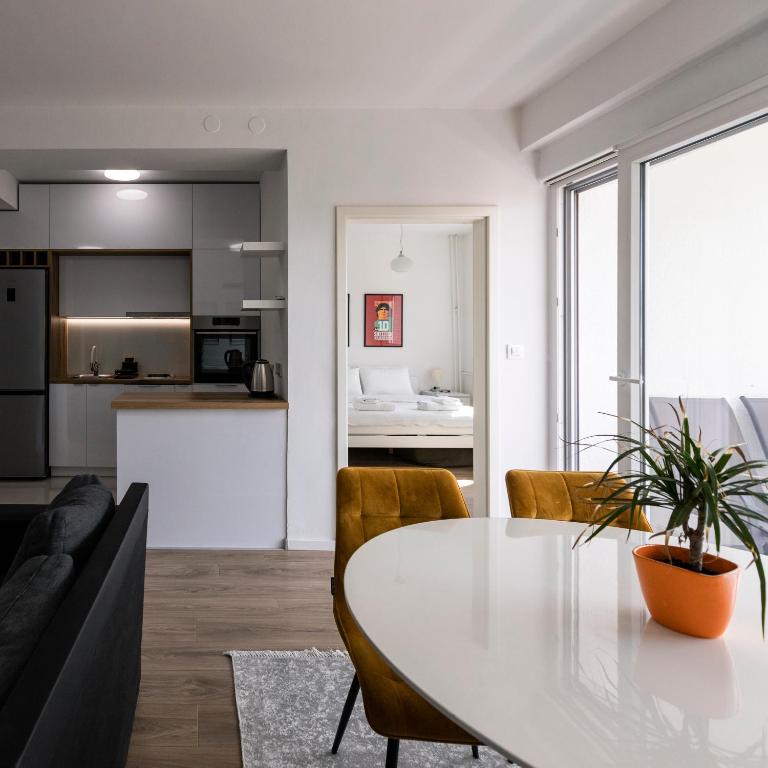 Beautiful view of Modern City Apartment