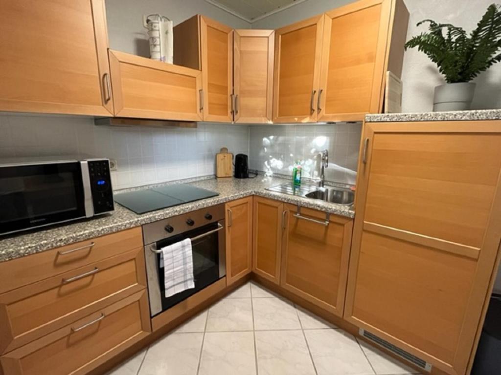 Kuchyň nebo kuchyňský kout v ubytování Ferienwohnung Limper