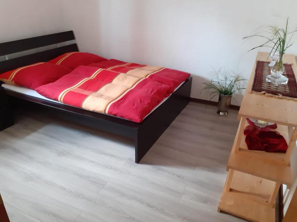 Postel nebo postele na pokoji v ubytování Eifeloase Sophia
