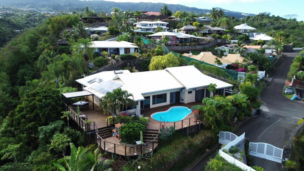 Temanahau Lodge Villa vue océan et Moorea - photo 4 - Tahiti, Polynésie