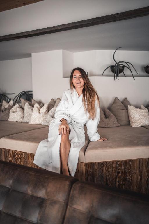 Posteľ alebo postele v izbe v ubytovaní Alpin Juwel - Lifestyle und Biohotel