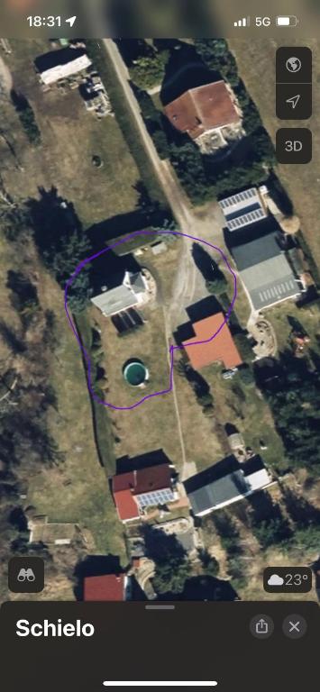 Letecký snímek ubytování Ferienhaus Günther Harzgerode/Schielo