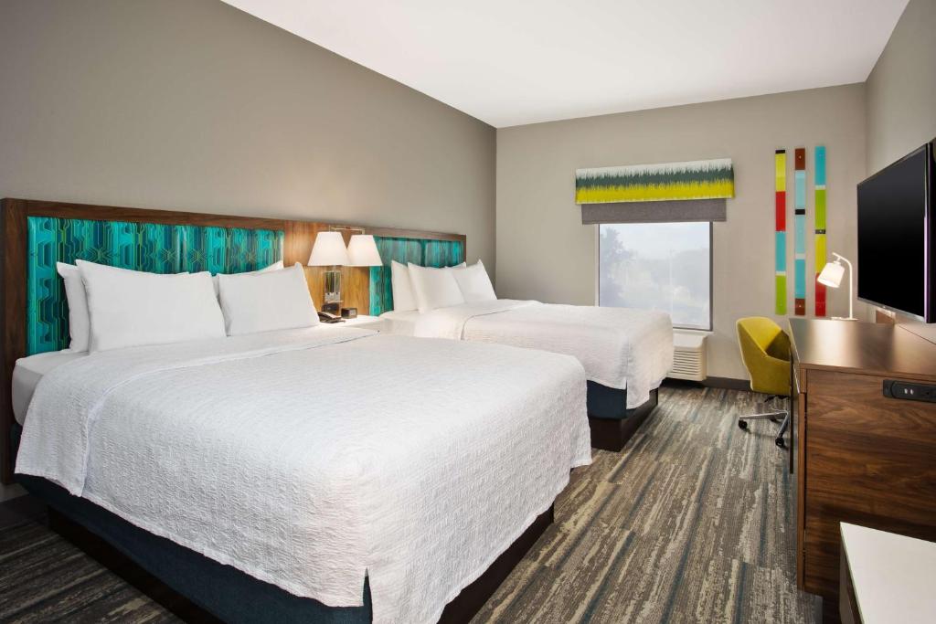 Hampton Inn & Suites Lady Lake/The Villages - ルーム クイーンベッド2台付 禁煙