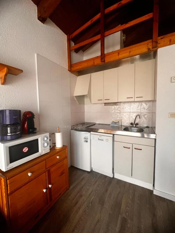 Kuchyň nebo kuchyňský kout v ubytování Frontera Blanca