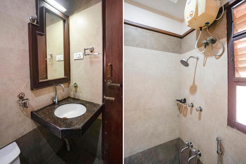 Koupelna v ubytování FabHotel Sai Residency - Nr Rela Hospital, Chromepet
