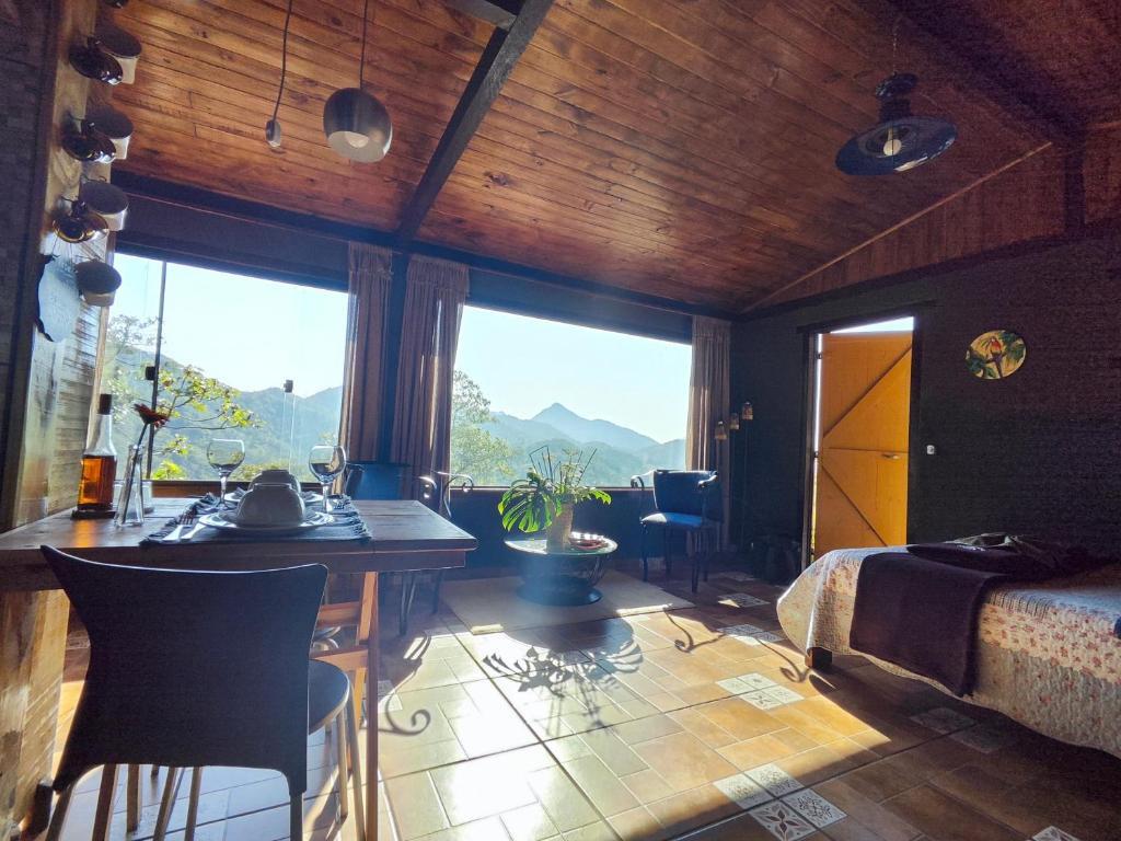 Γενική θέα στο βουνό ή θέα στο βουνό από  αυτό το σαλέ