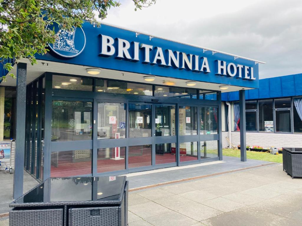 a building with a britannia hotel sign on it at Britannia Hotel Newcastle Airport in Newcastle upon Tyne