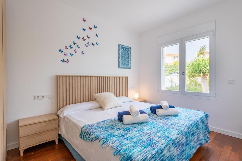 Postel nebo postele na pokoji v ubytování Villa Mediterraneo by Mallorca House Rent