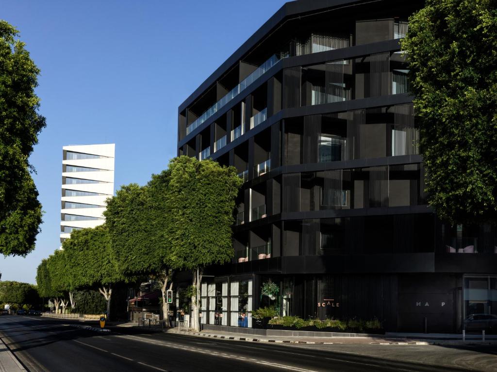 een extern uitzicht op het kantoorgebouw bij MAP Boutique Hotel in Nicosia