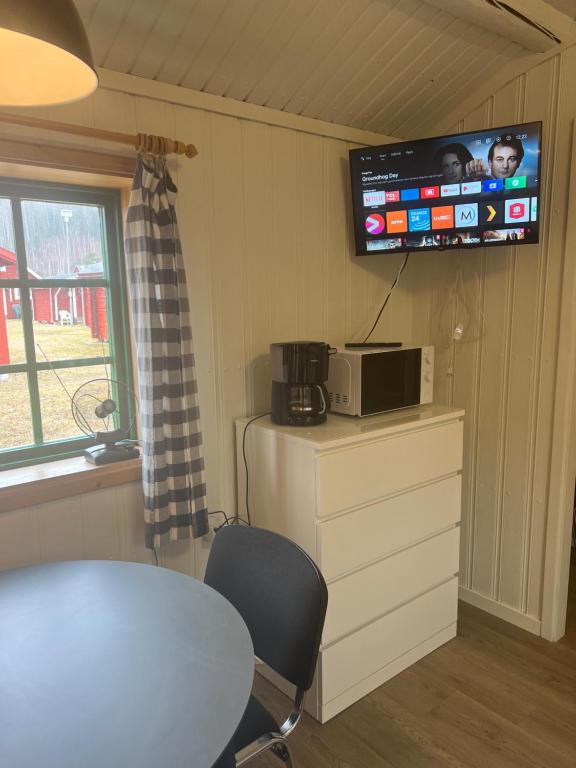 TV a/nebo společenská místnost v ubytování Vildmarkscenter