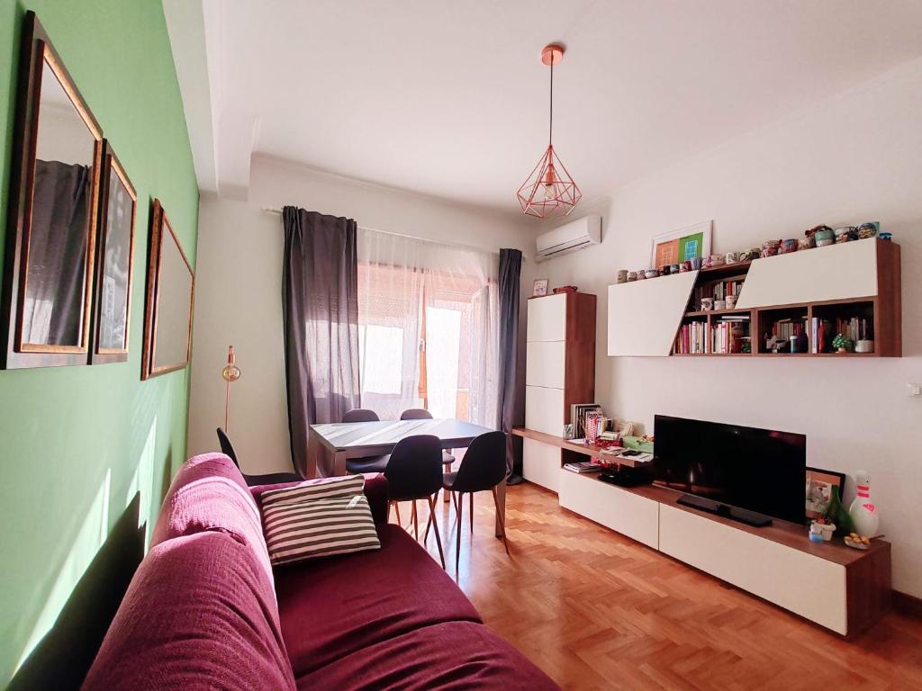 a living room with a couch and a table at Domus Cornelia in Rome