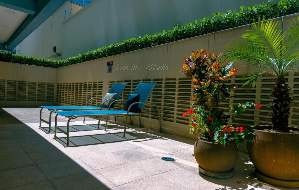 Fotografie z fotogalerie ubytování Studio a 100m Bosque, Centro e Cambuí- Home Office, Piscina, Sauna, Jacuzzi, Fitness v destinaci Campinas
