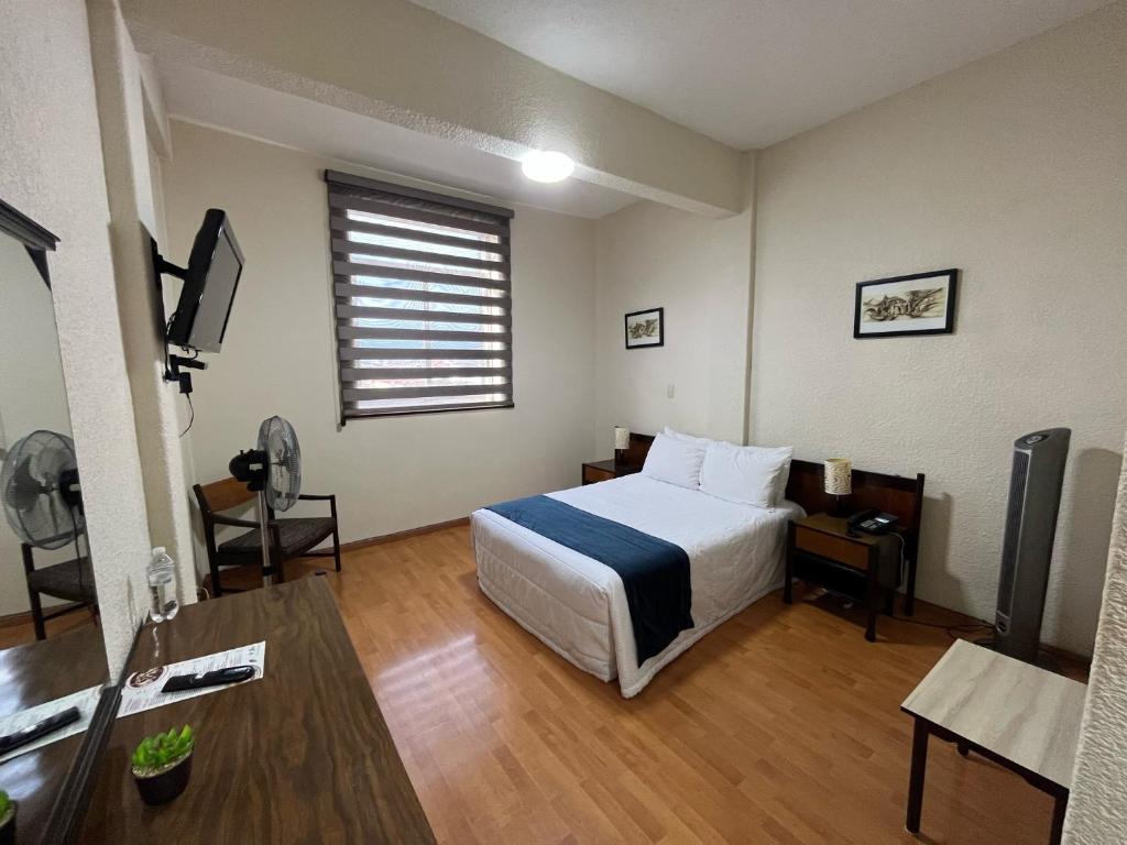 Postel nebo postele na pokoji v ubytování HOTEL TRUEBA