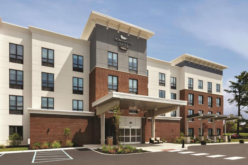 een weergave van de voorkant van de Hampton Inn suites bij Homewood Suites By Hilton Horsham Willow Grove in Horsham