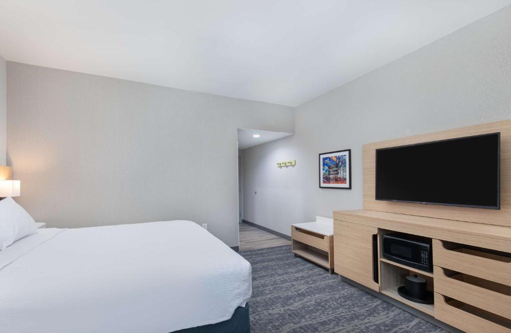 TV a/nebo společenská místnost v ubytování Hampton Inn Albertville, Al