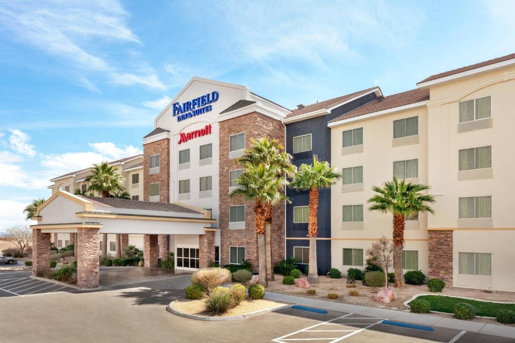 a rendering of a hotel with a parking lot at Fairfield by Marriott Inn & Suites Las Vegas Stadium Area in Las Vegas