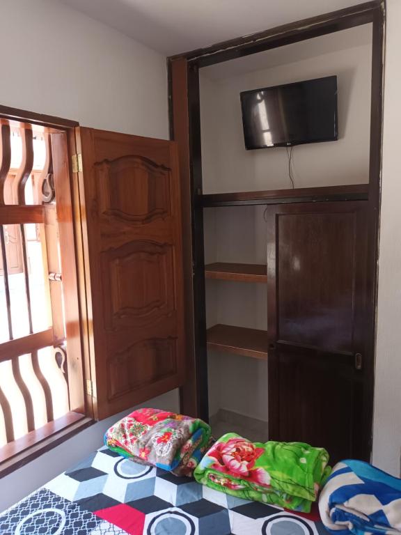 Postel nebo postele na pokoji v ubytování Hotel Internacional Jardín