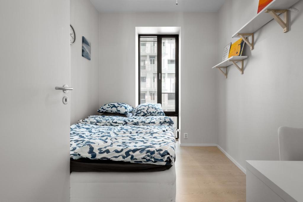 Postel nebo postele na pokoji v ubytování Spacious modern 2BR apartment at Central OSLO BARCODE