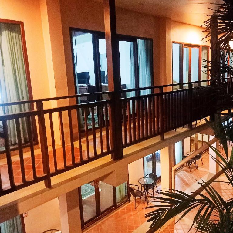 Balkón nebo terasa v ubytování Siam Tara Resort Chiangkhong