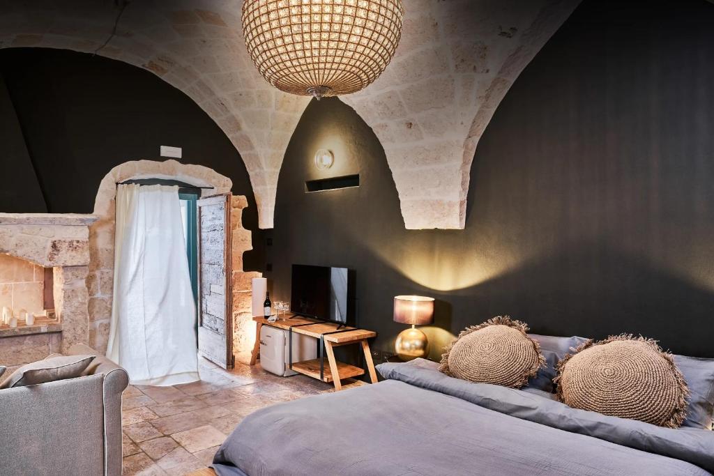 Posezení v ubytování Bambarone La Masseria