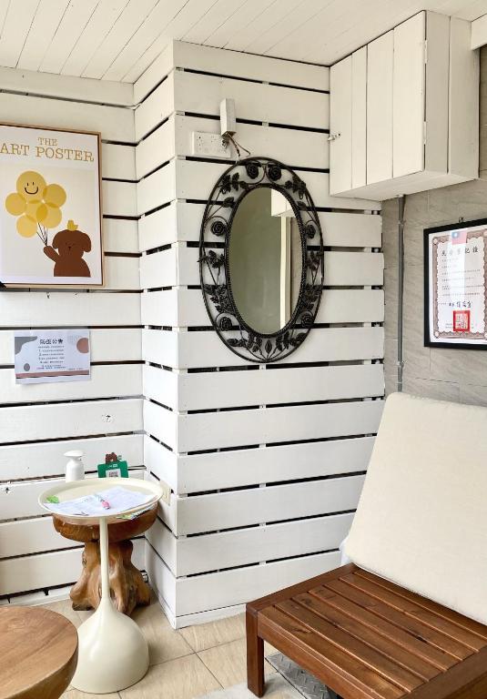 TV o dispositivi per l'intrattenimento presso 寵物友善九份沐石原宿一館mu shi b&b