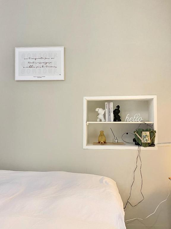 Letto o letti in una camera di 寵物友善九份沐石原宿一館mu shi b&b