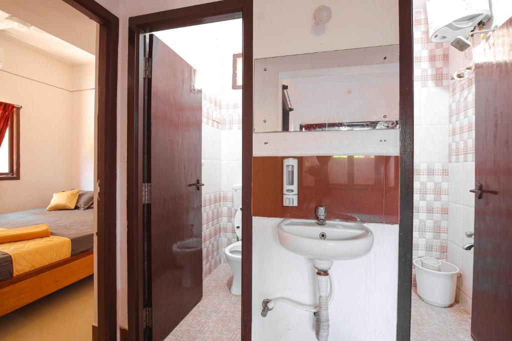 Koupelna v ubytování Manora Residency