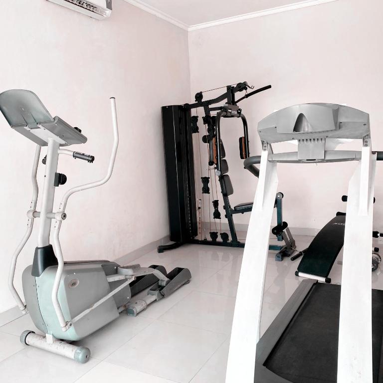 Fitness centrum a/nebo fitness zařízení v ubytování DINASTY STYLE HOTEL SOLO