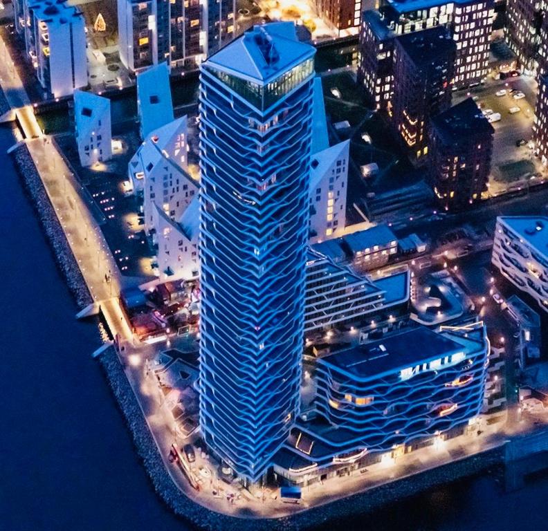 Nespecifikovaný výhled na destinaci Arhus nebo výhled na město při pohledu z apartmánu