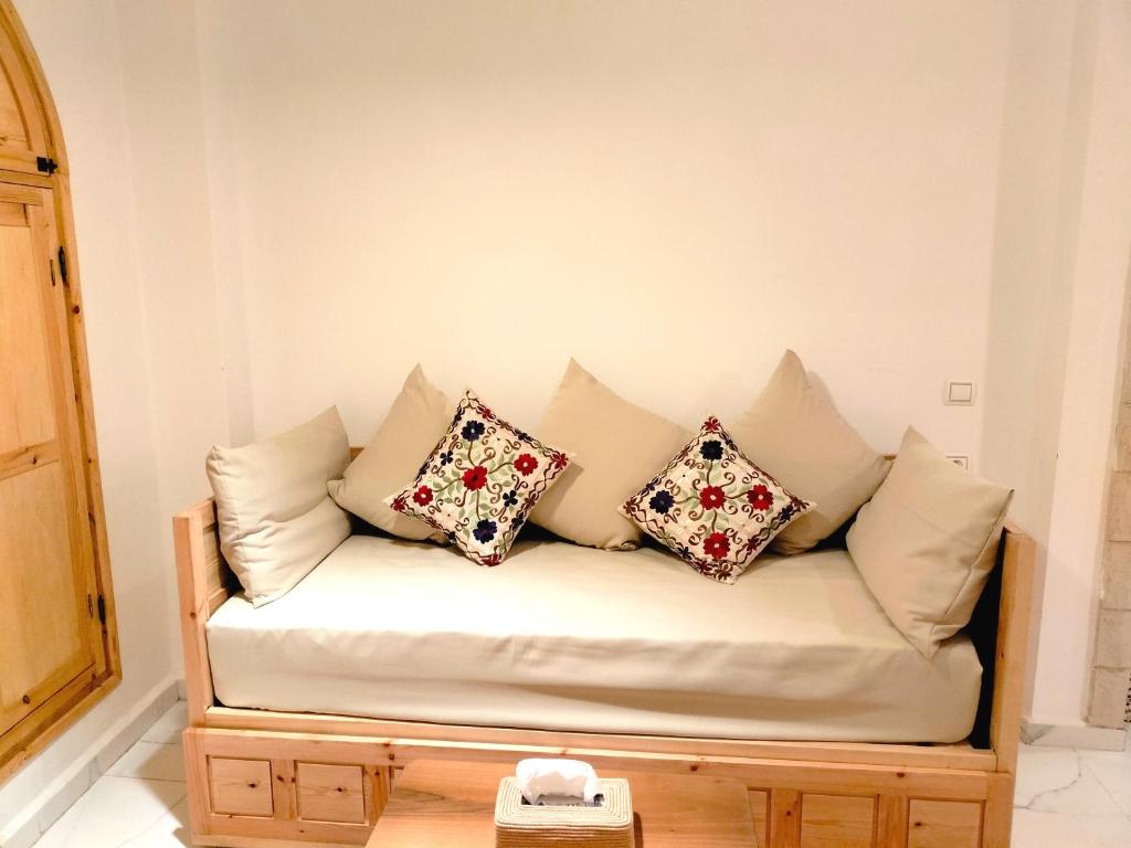 Posezení v ubytování Riad Al Manara